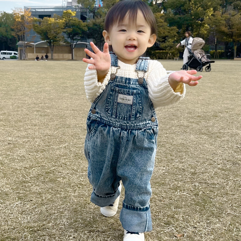 AUSTIN VINTAGE DENIM OVERALLS DARK DENIM