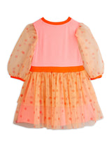 Dotted tulle dress -pink