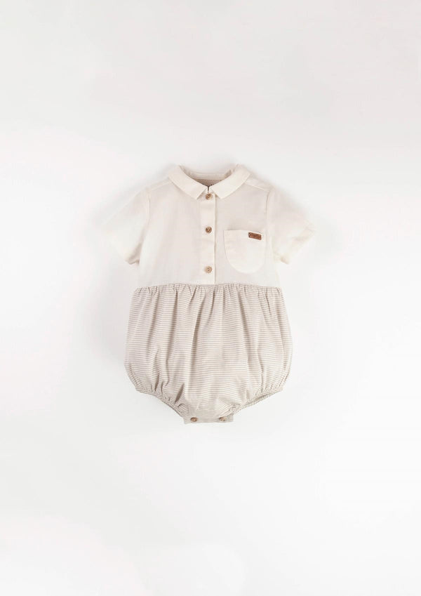 off White contrasting romper suit