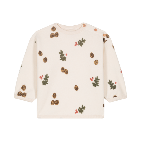 Xmas Capsule OURS POLAR SWEAT - ecru/pine branches