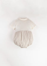 off White contrasting romper suit