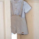 MOD10.1 dungarees -Sand Panelled