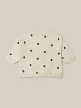 Undyed Cotton Dots Sweatshirt