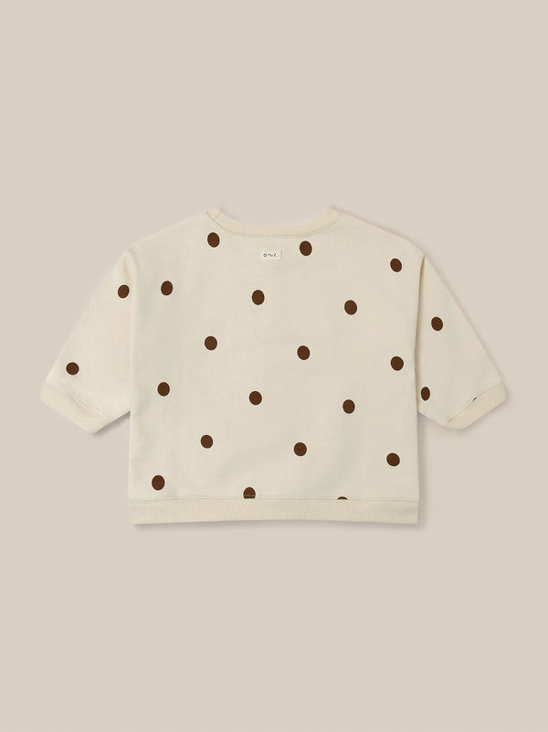 Undyed Cotton Dots Sweatshirt