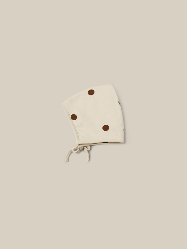 Undyed Cotton Dots Pixie Bonnet