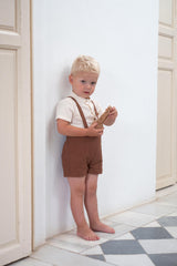 MOD10.2 dungarees -Terracotta Panelled