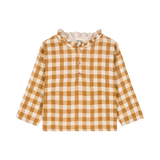 OLYMPE BLOUSE - caramel vichy