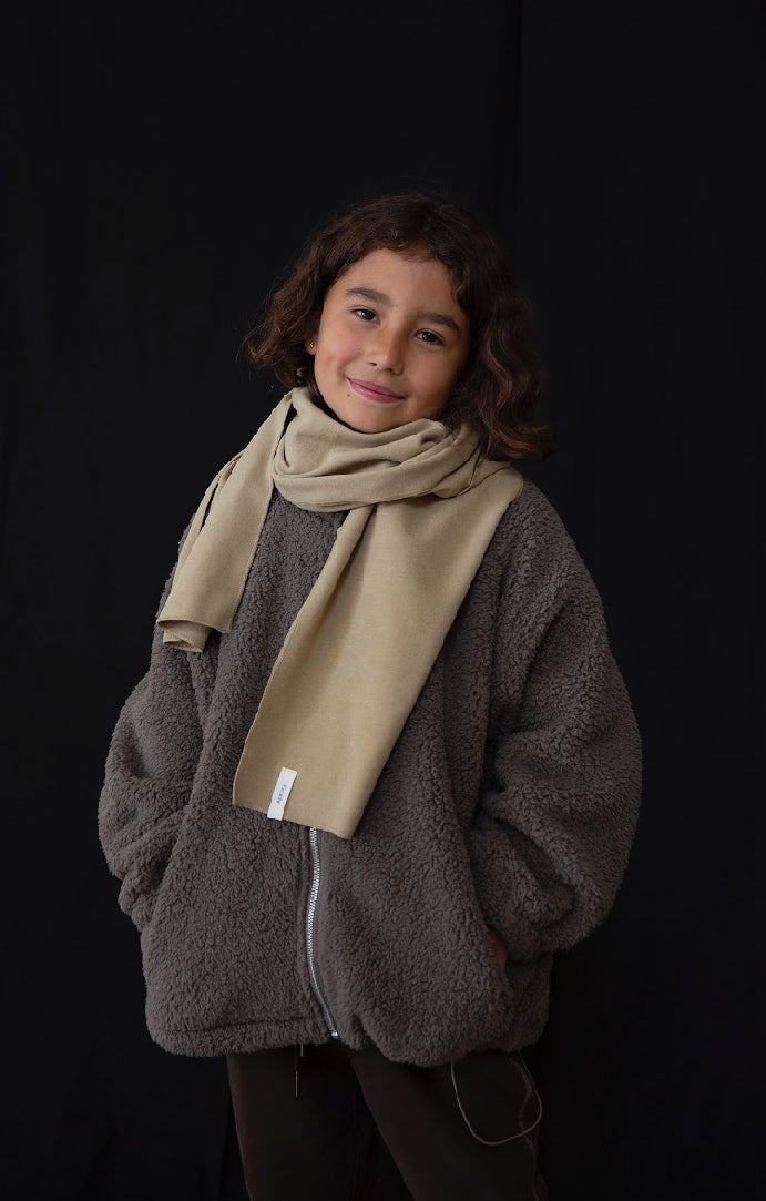 Tenka teddy fleece - stone