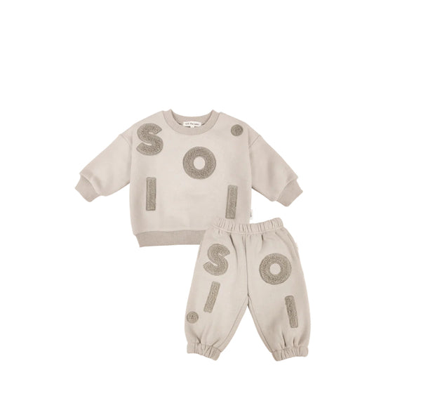 Kids Wooley Fleece Set - Beige