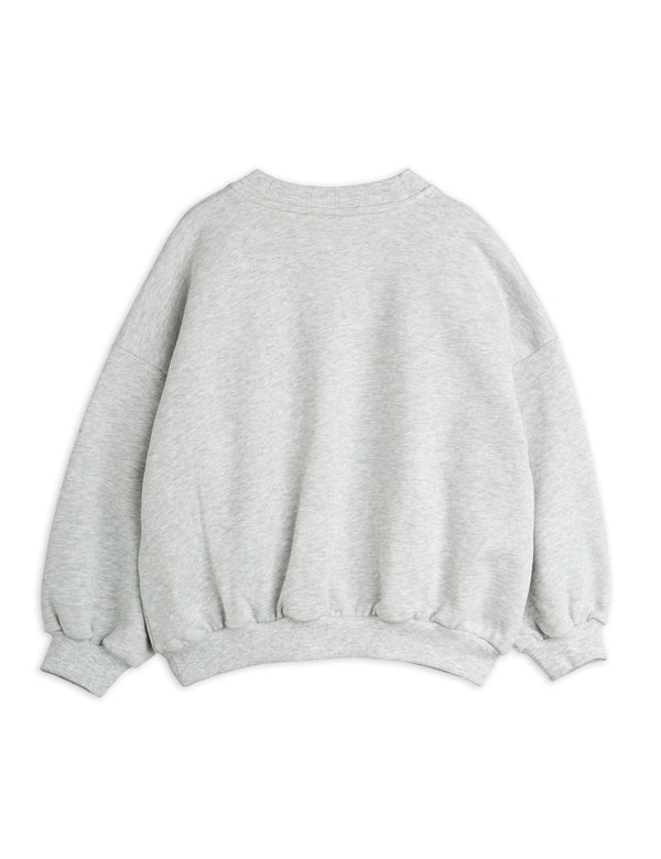 Bear chenille sweatshirt - Grey melenge