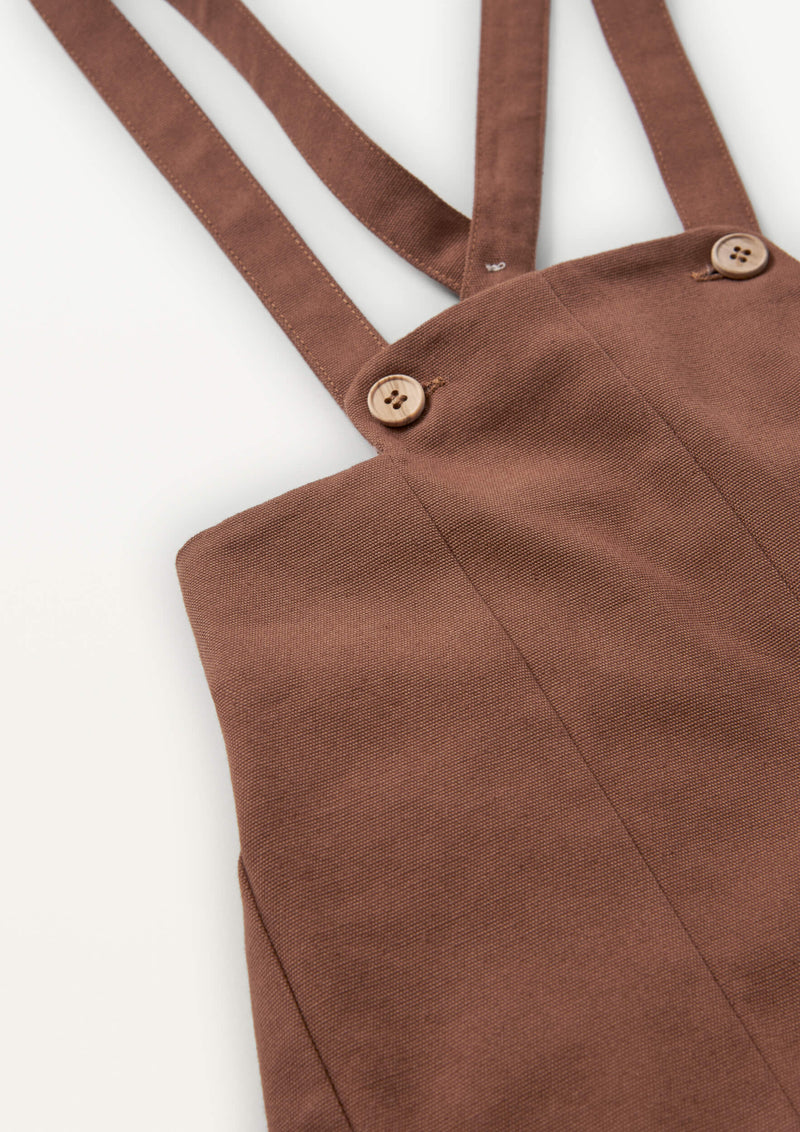 MOD10.2 dungarees -Terracotta Panelled