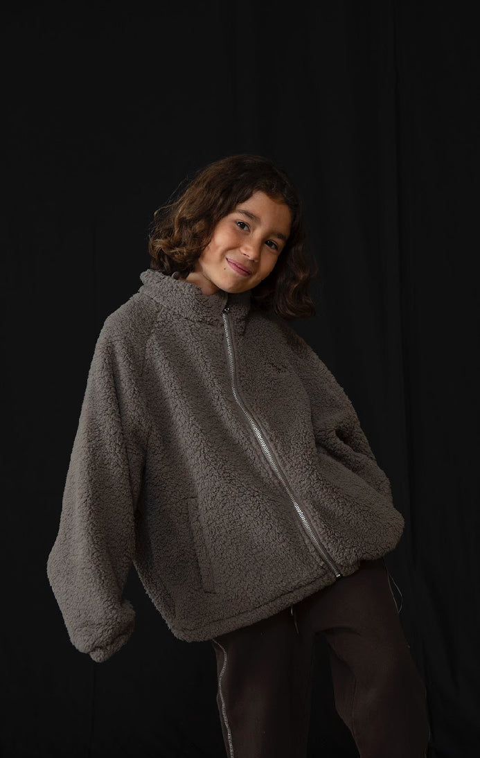 Tenka teddy fleece - stone