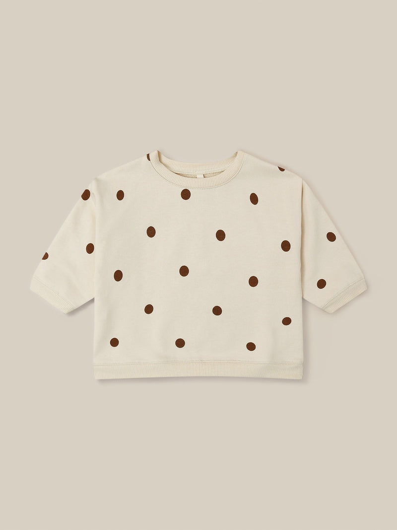 Undyed Cotton Dots Sweatshirt