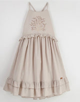 sand coral motif dress
