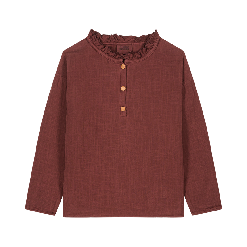 OLYMPE BLOUSE - plum