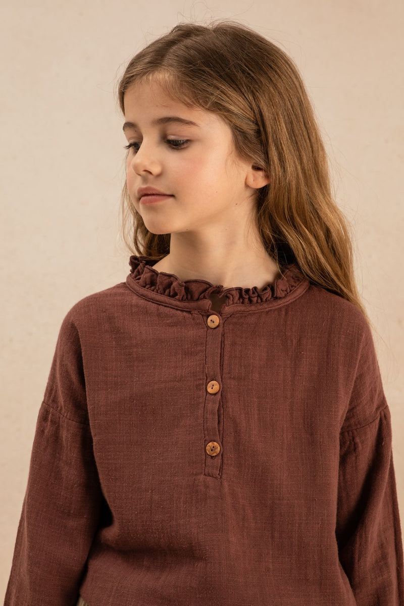 OLYMPE BLOUSE - plum