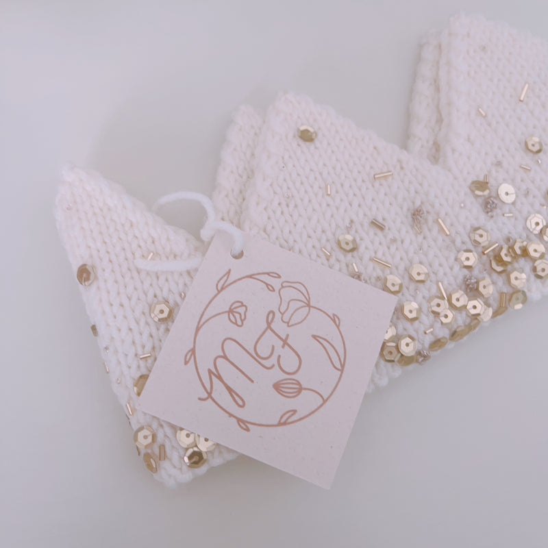 Meadow Flower sequin crown GOLD 0-2y - その他