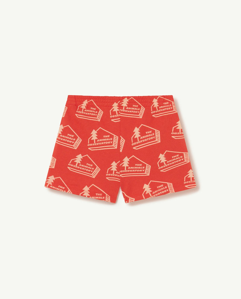 POODLE KIDS PANTS: Red-House