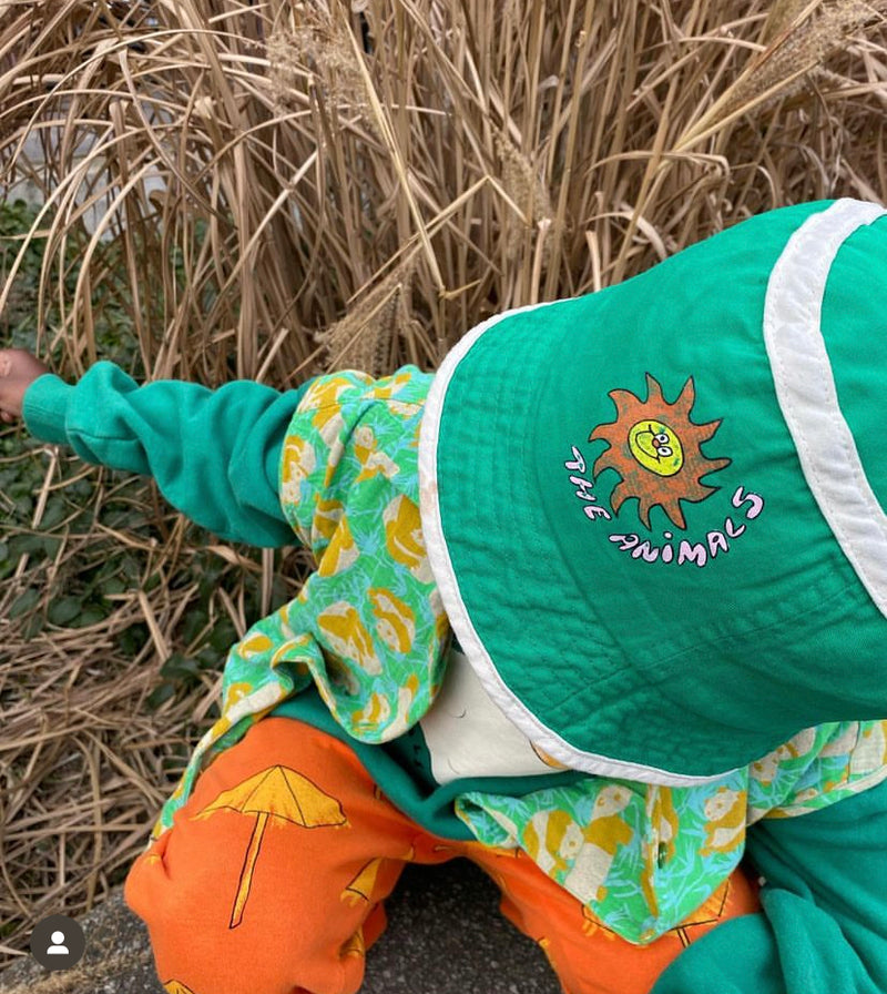 STARFISH BABY CAP: Green-Sun