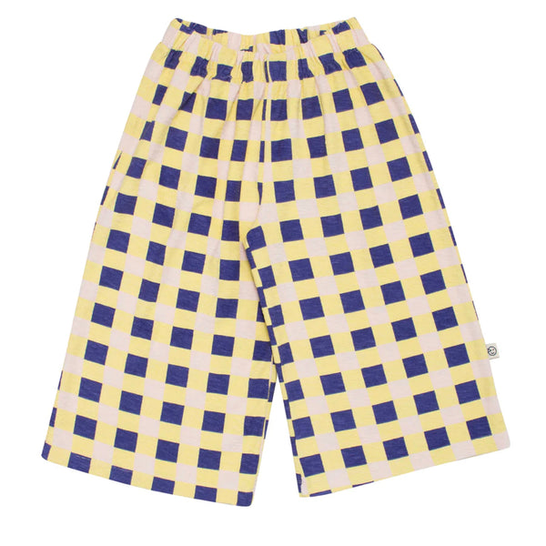 Wide Leg Pant - Canary / Navy